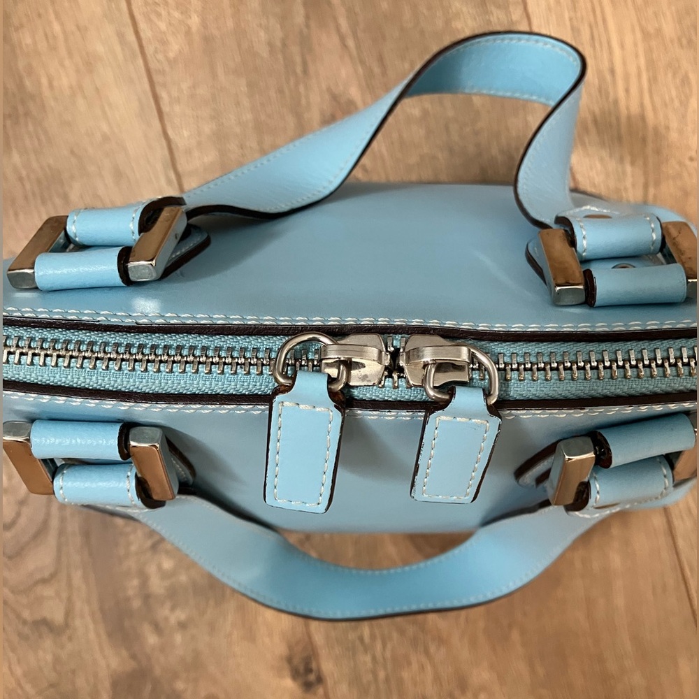 Alberta di Canio leather bag light blue - Picture 4 of 15